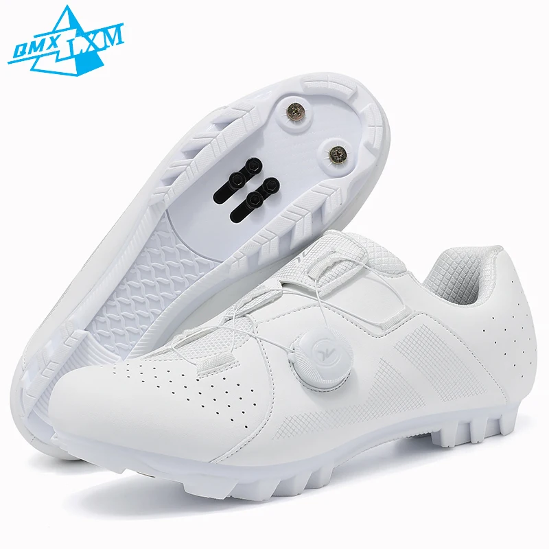 

LiXingMing 2025 Cycling Shoes Road Bike Men White A1 Big Size To 48# Racing SPD Cleat Self-Locking Women MTB Bicycle Sneakers