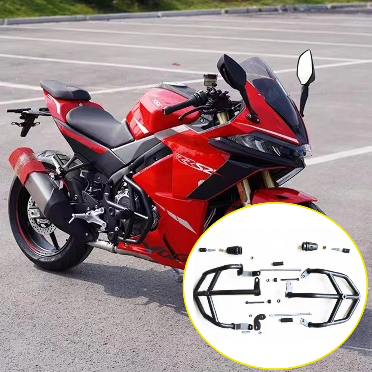 【Precise Fit】Fit For VOGE RR525 525 RR Motorcycle parts protection bar engine protection bar racing bar body fairing bumper