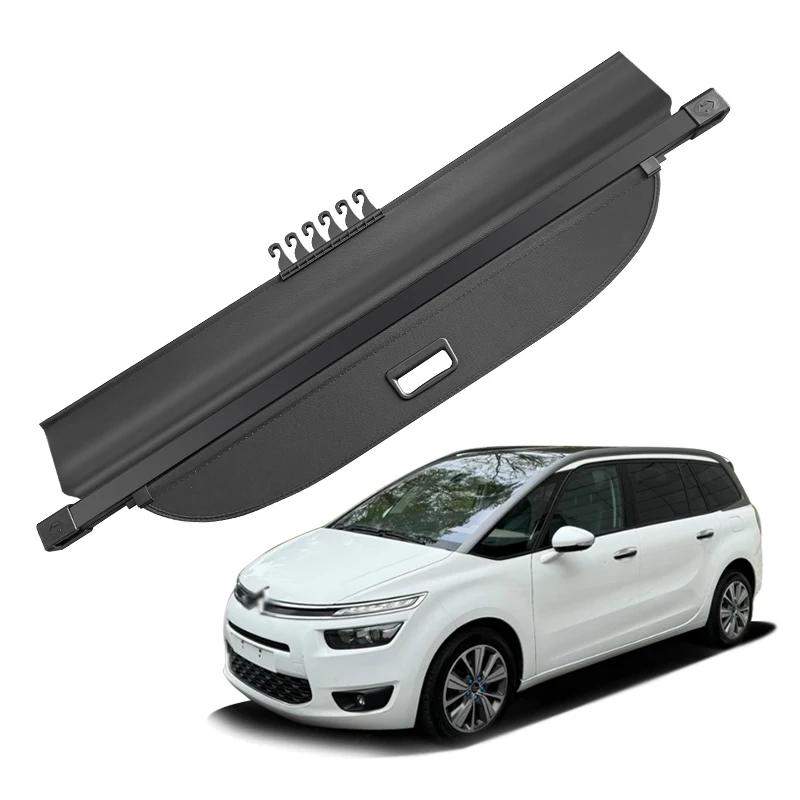 Copertura Retrattile per Bagagliaio Impermeabile per Citroen Grand C4 Picasso 7 Posti 2014-2018, Accessori Auto per Privacy