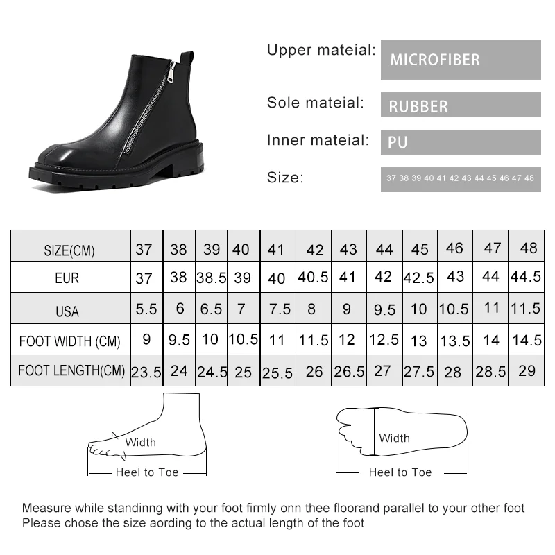 AIYUQI Booties moda uomo autunno 2023 Square Men Chelsea Boots Double Side Zipper stivaletti da uomo Mid-top