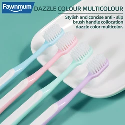 Fawnmum escova de dentes ultrafina macia antibacteriana proteger goma saúde escova de dentes higiene oral ferramentas de limpeza dos dentes