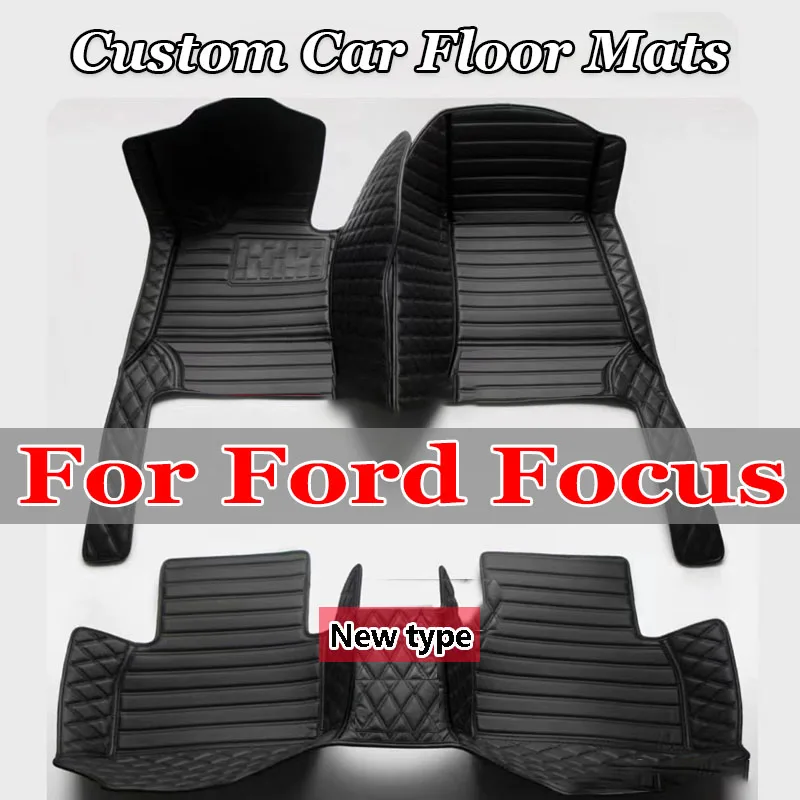 Car Floor Mats For Ford Focus MK3 MK3.5 III 2012~2019 2015 2016 2017 Rugs Panel Footpads Carpet Cover Pad Foot Pads Accessories