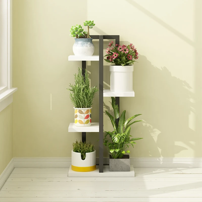 Esthetiek Balkon Plant Display Plank Minimalistische Mode Moderne Plantenstandaard Scandinavische Decoratie Estanteria Plantas Meubels