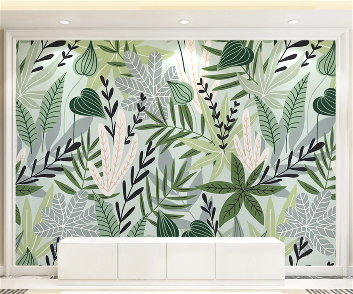 bedroom 3D Cartoon Wallpaper Custom Any Size Murals Small fresh plants For Child Kid Room Wall Painting Waterproof Home Decor