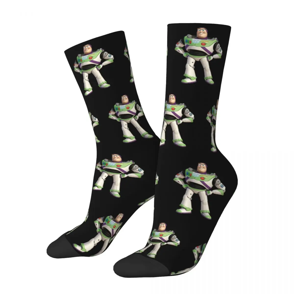 Autumn Winter Cool Women Men Toy Story Buzz Socks Non-slip Football Socks