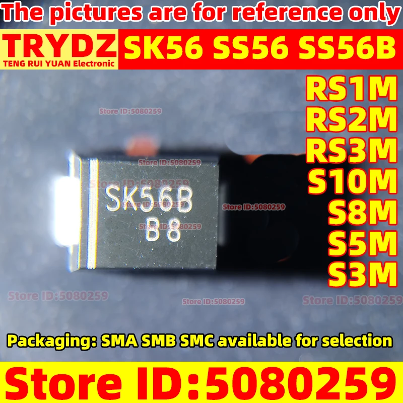 SK56, SS56, SS56B, SR560, RS1M, RS2M, RS3M, S10M, S8M, S5M, S3M, SMB, SMC, 500-20 개, 신제품