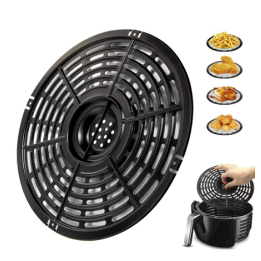 Air Fryer Basket Replacement Grill Air Pan Air Fryer Parts Crisper Plate Non-Stick Fry Airfryer Accessories