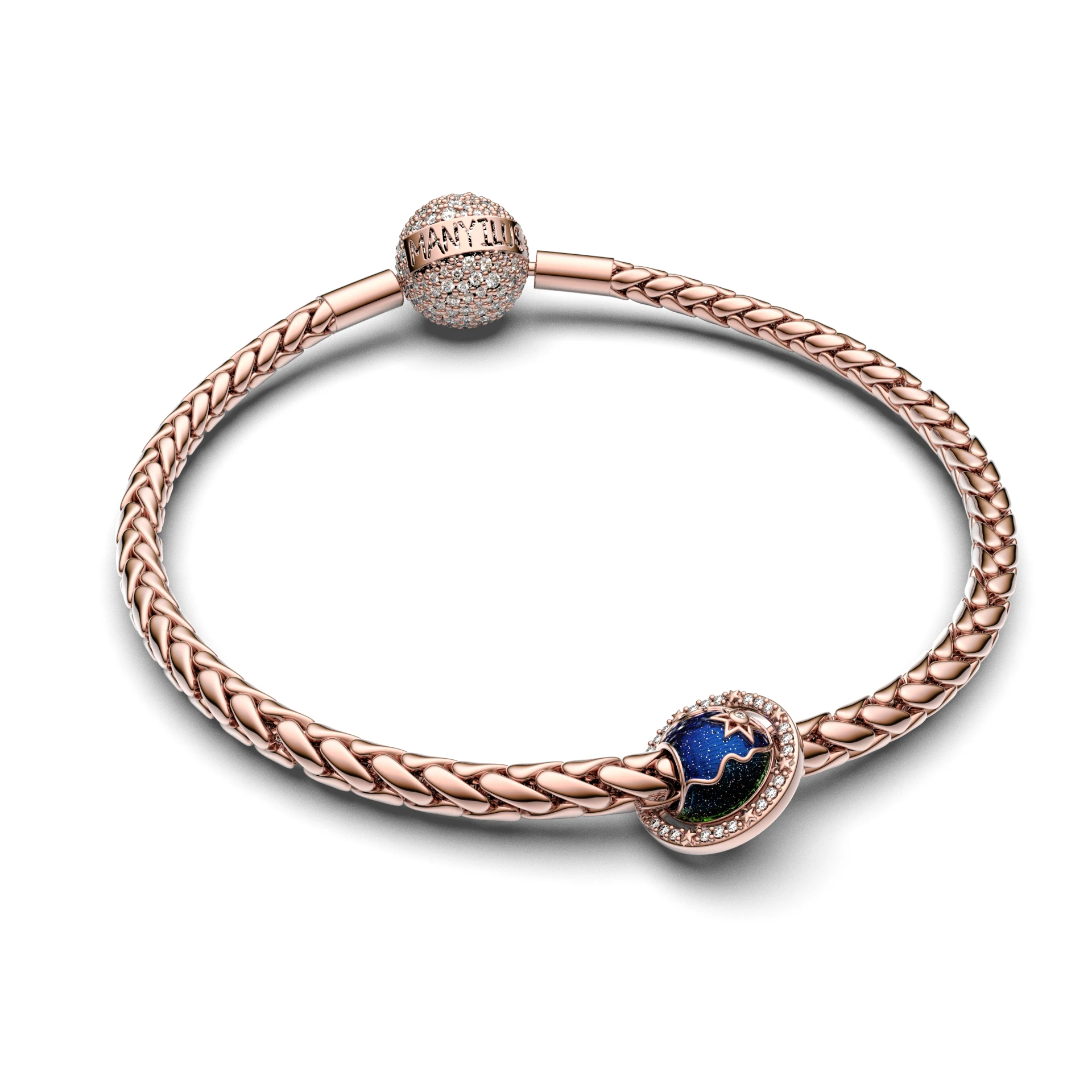 

New style 925 sterling silver DIY jewelry pendant beads bracelet, suitable as an original charm bracelet gift