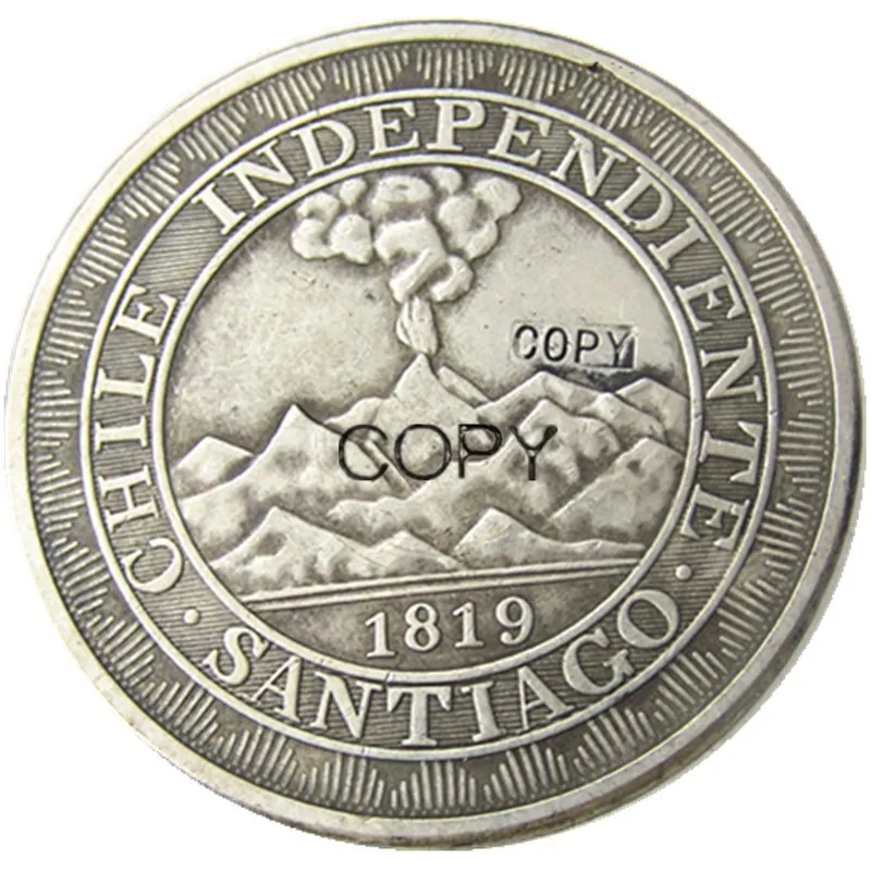 عملة مطلية بالفضة 1819 بيزو تشيلي