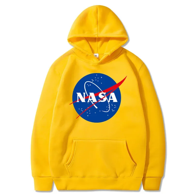 Casual Hoodie Sweatshirt Men's Autumn Winter Fashion Outerwear NASA Series All-Match Comfortable Soft Material Streetwear