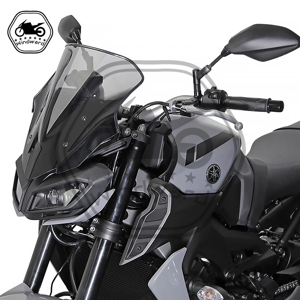 Motorcycle Accessories Sports Windshield Visor Windscreen For YAMAHA MT-09 MT09 2017 2018 2019 2020 FZ09 17-20 Double Bubble