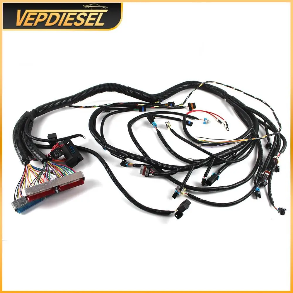 

LS1 Engine Independent Wiring Harness For T56 Manual Tran 4.8/5.3/6.0L 97-06 DBC EV1 or EV6 DELPHI Connector