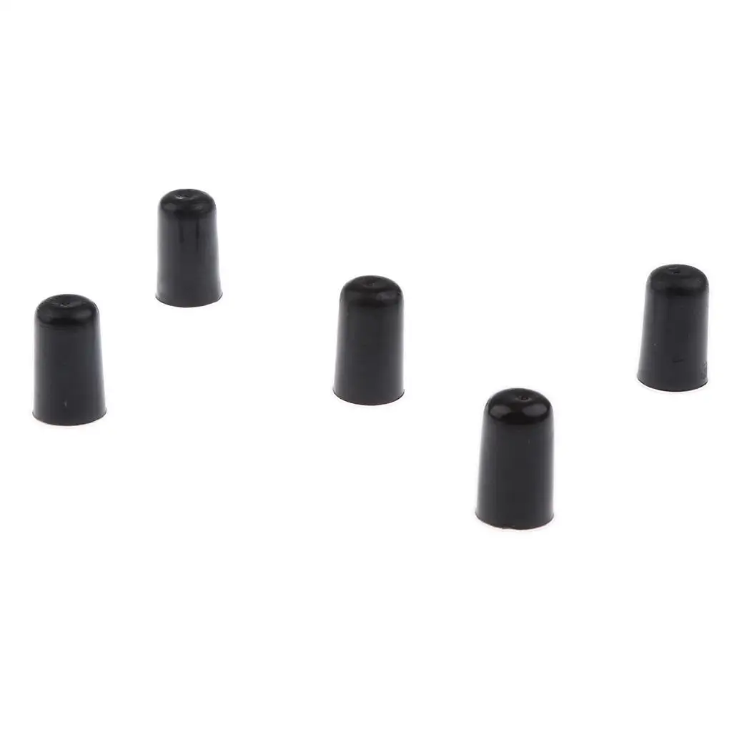 5 قطع من أطراف المطاطية السوداء غير القابلة للانزلاق ملحقات بديلة