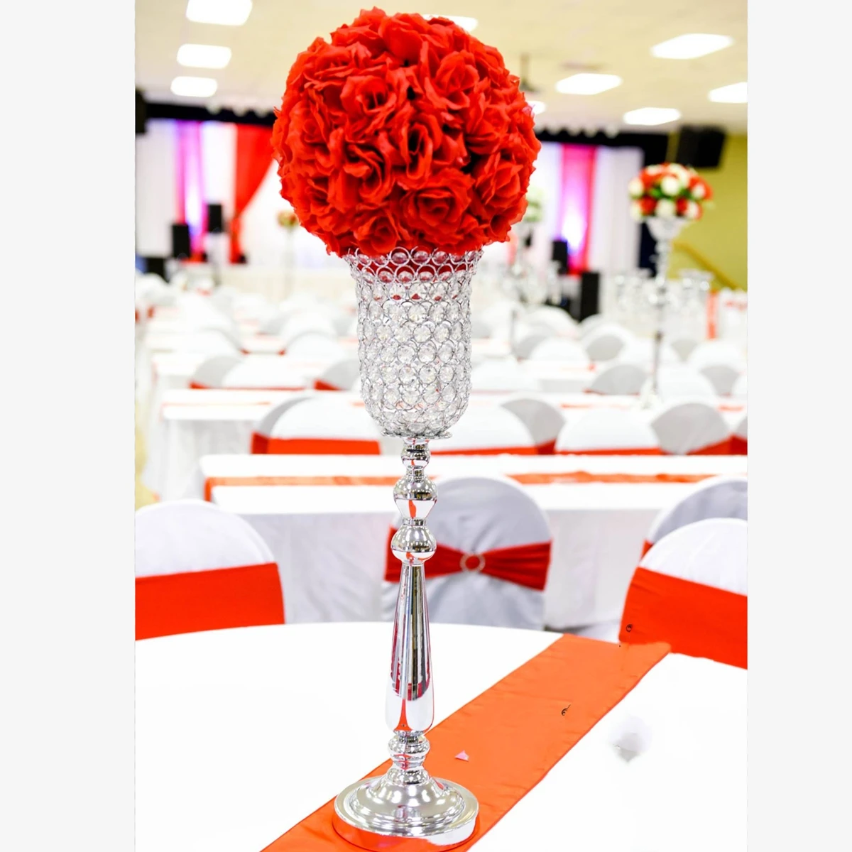 10pcs)crystal candelabra for wedding table centerpieces Flower Stand Table Centerpiece for Wedding Decorations Elegant 1412