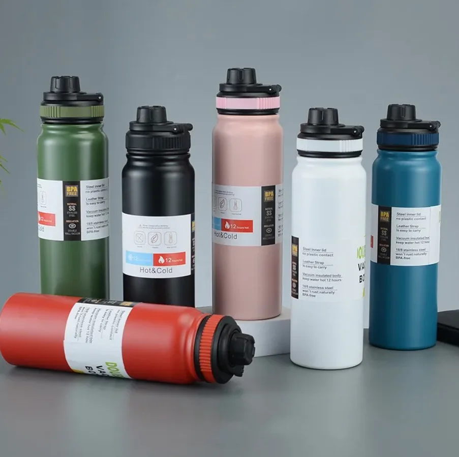 Brazil 800ML Outdoor Thermos Portable Kettle Water Bottle with Tea Filter Stainless Steel Thermal Cup Leak-proof Flask Sports