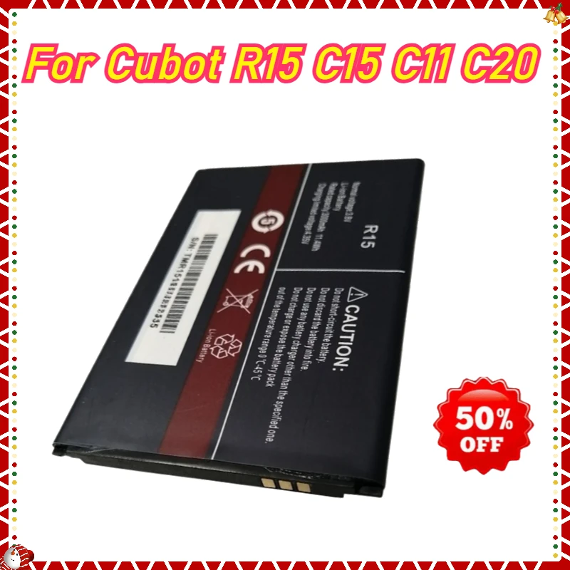 Replacement Battery For Cubot R15 Compatible with Cubot C15 C11 C20 Smartphone Battery