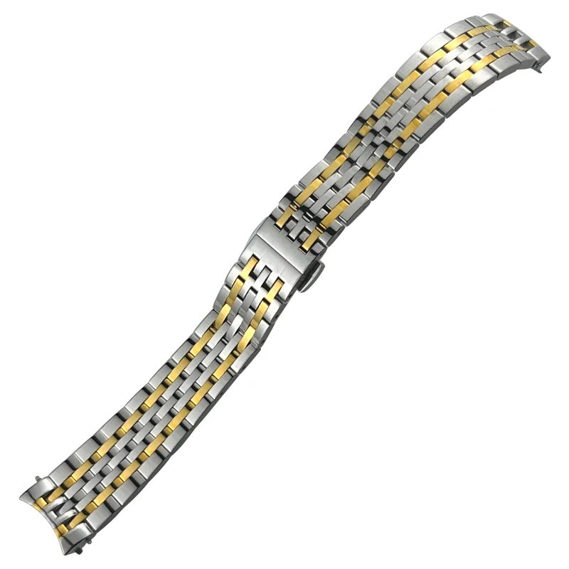 for Tissot T006 1853 T41 Le Locle Couturier Watchbands Solid Stainless Steel Waterproof 19mm Watch Strap Accessories