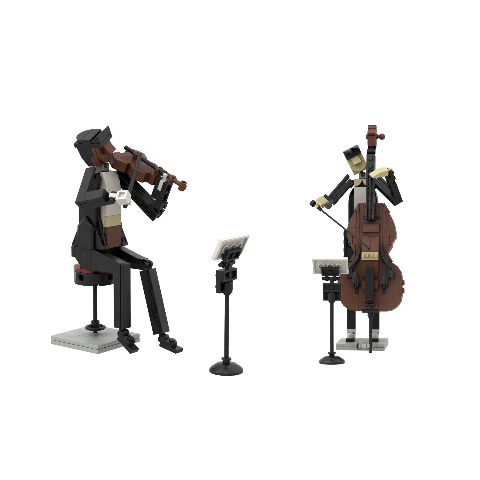 

Custom MOC: C7834Y01+C7834Y02 Violinist and Cellist Model 383 Parts