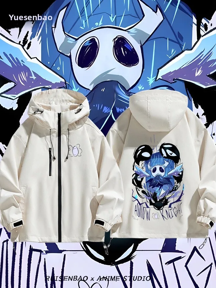 

Hollow Knight Game Collaborative Loose Men's Jaet Autumn Winter Casual Versatile Polyester Zipper Decorated Windproof Outer...