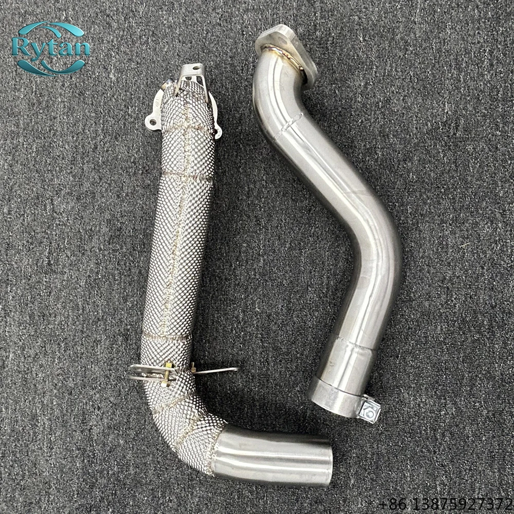 

Rytan 304 Stainless Steel Performance Valvetronic Flow Straight Pipes Downpipe Exhaust System for A35 W177
