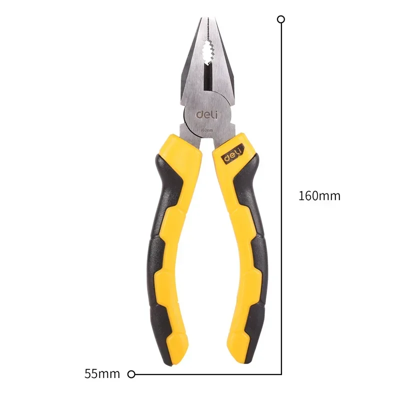 ~ Alicate de fio multifuncional, torno de 8 polegadas, aço de alto carbono, alicate de ponta oblíqua, alicate doméstico