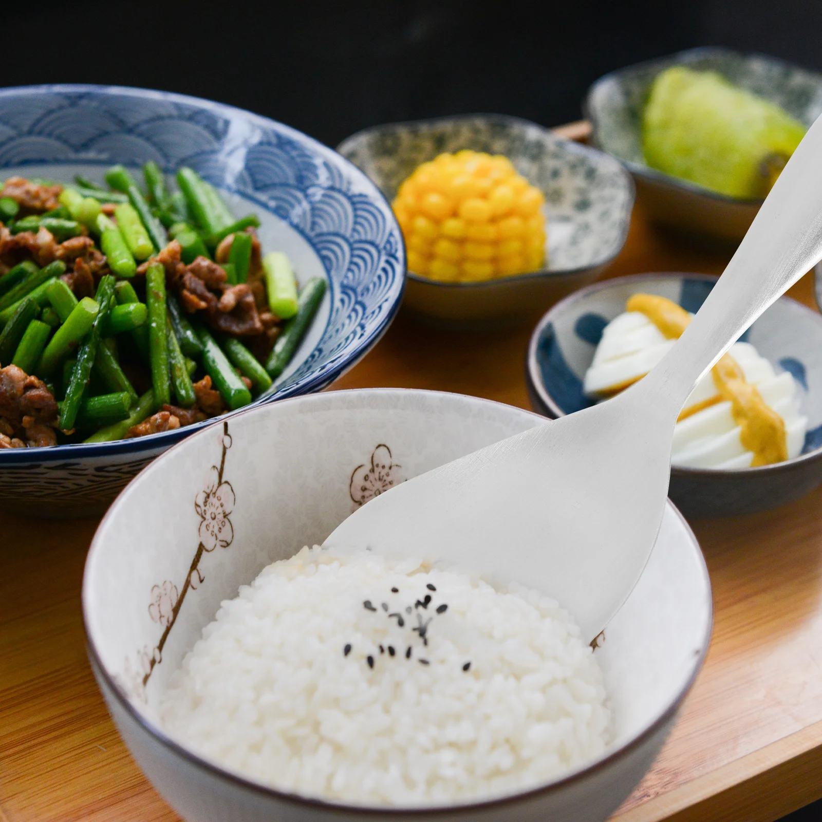 

Rice Spoon Serving Spoons Rice Paddle Kitchen Gadgets Rice Spatula
