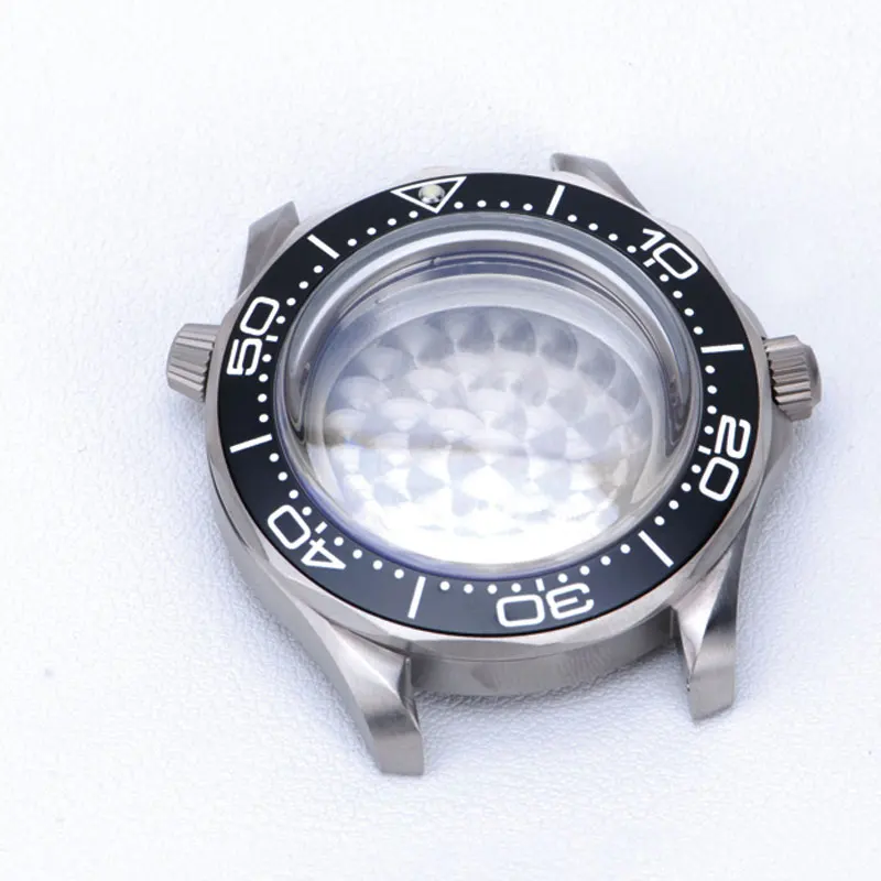 Watch Parts Heimdallr 42mm Titanium Seaghost Diver Watch Case Sapphire Aluminum Bezel 20Bar Suitable For NH35/36 Movement