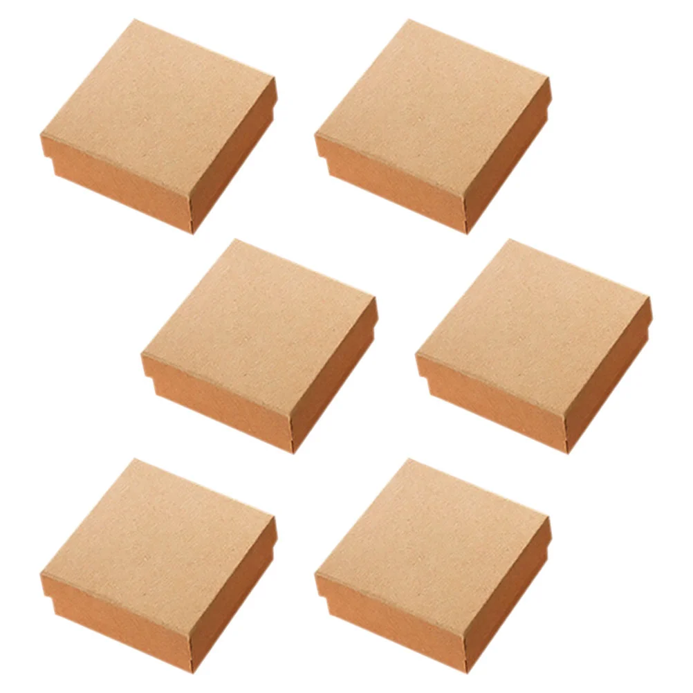 6 Pcs Jewelry Box Gift Boxes Small Earrings Container Watch Holder Case Paper Organizer Miss Unique