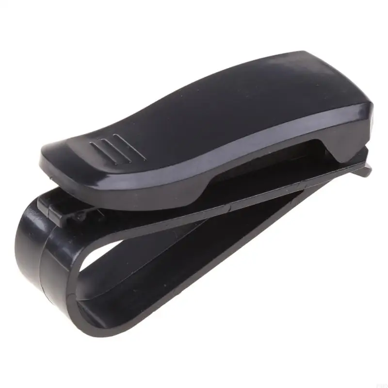 Universal Automotive Eyeglass for Sun Glasses Ticket Card Clip Hanger on for Backs ABS Black