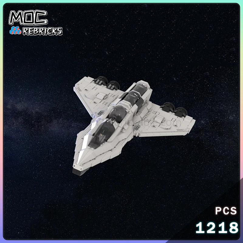 

Space Series Medium-sized starship MOC Building Blocks Space Cruiser Assembly Model DIY Bricks Educational Toy Collection Gift