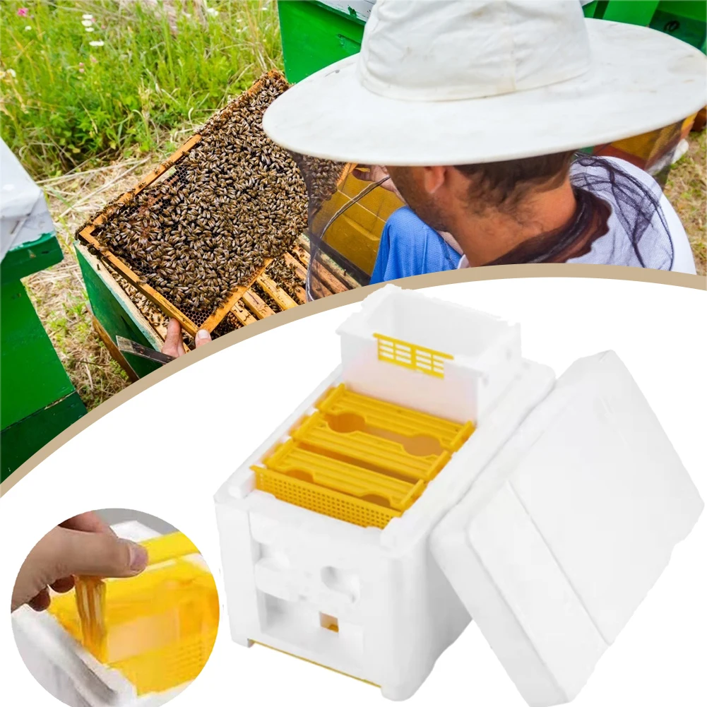 Multi-Function Beehive Beekeeping King Box Foam Pollination Boxes Bee Nest Tool