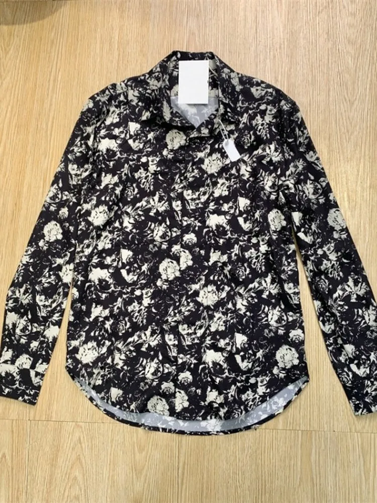 Harajuku – chemise longue à imprimé Floral pour femmes, décontractée, coupe ample, Style petit ami, haut de plage, Streetwear, été