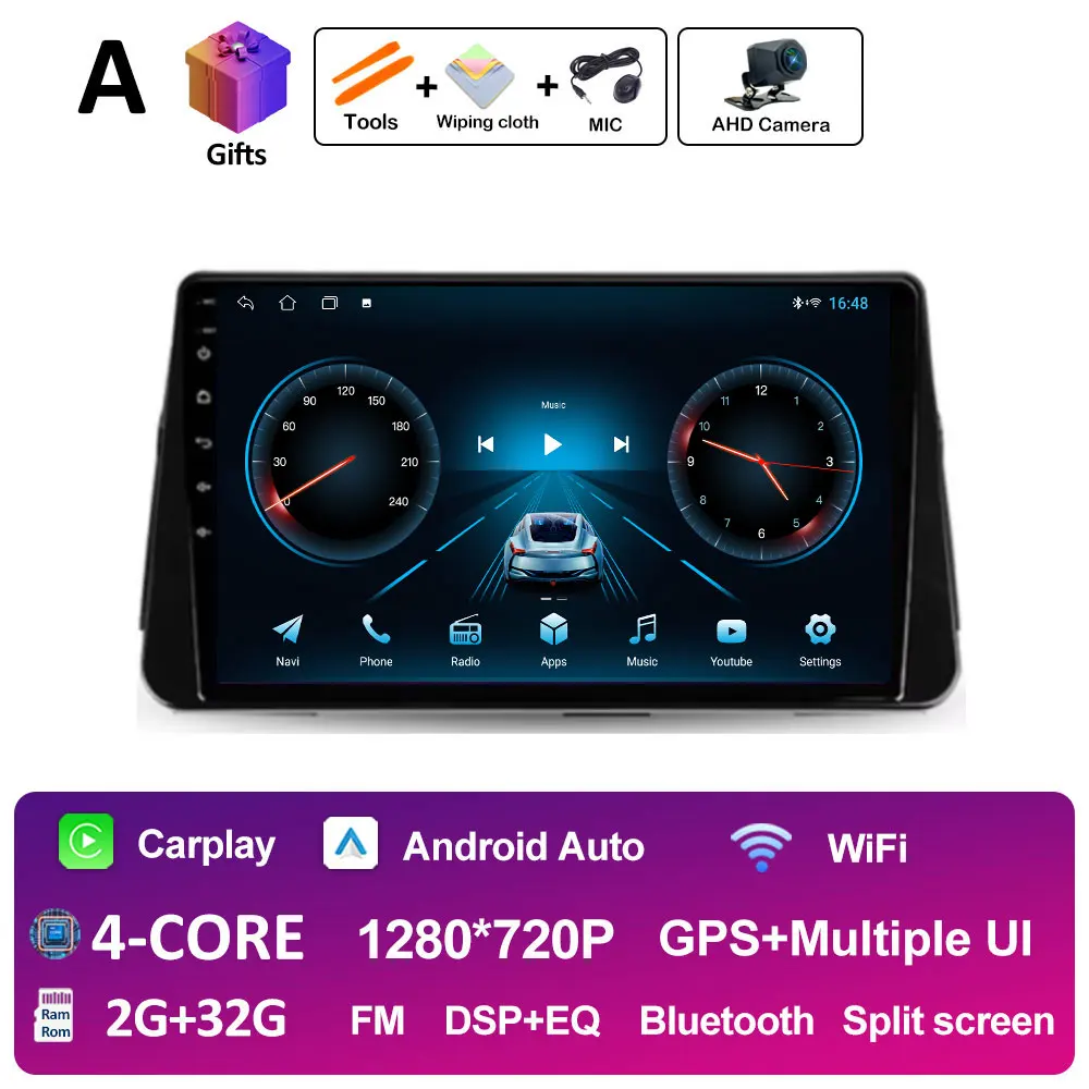 Android 14 Draadloze Carplay Auto voor NISSAN MICRA KICKS 2017 2018 2019 Autoradio Multimedia Videospeler 4G Navigatie GPS BT