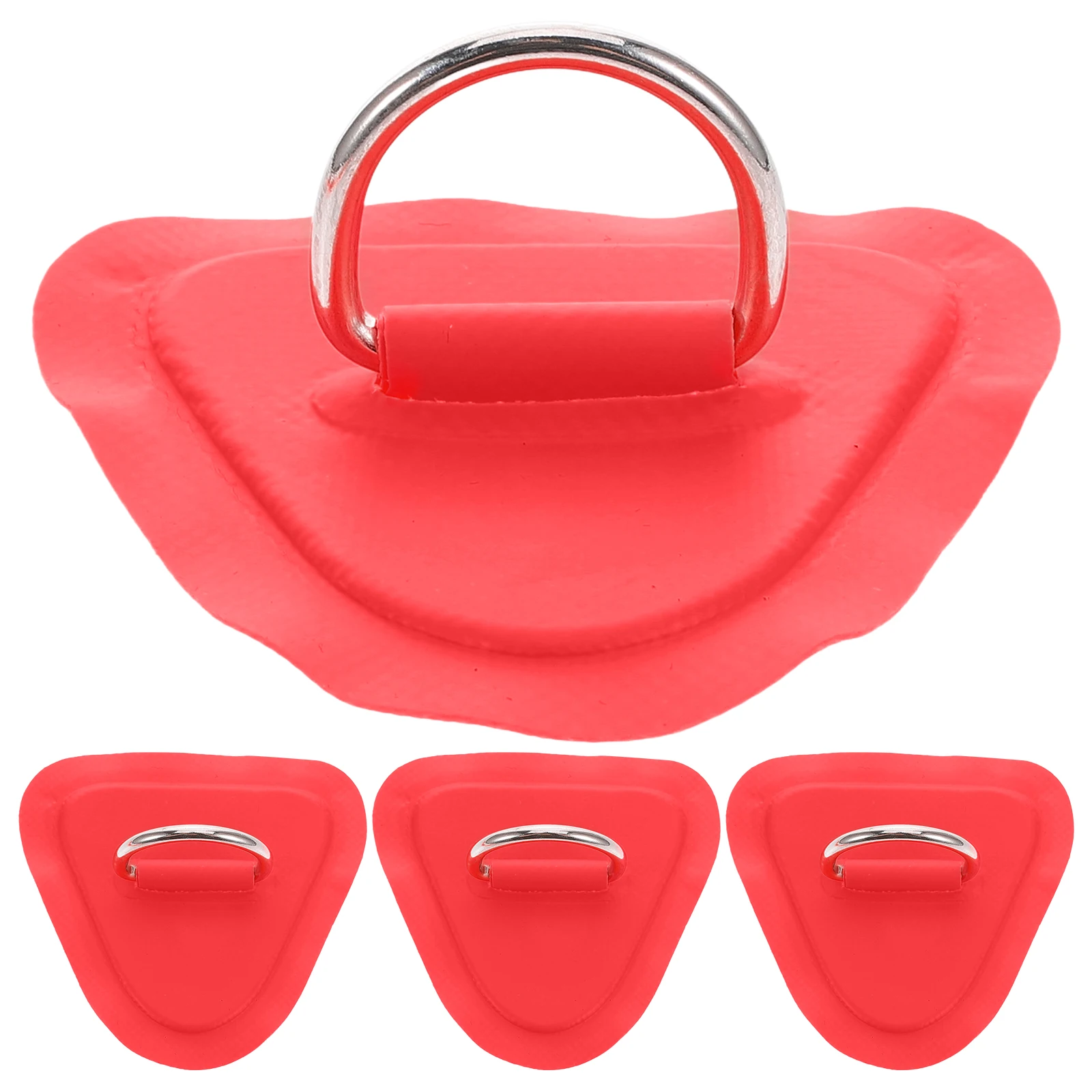

4 Pcs Storage Rope Buckle Boat Kayak Cord Hooks Inflatable Paddle Board Rings Canoe-hardware Elastic Red Accessory
