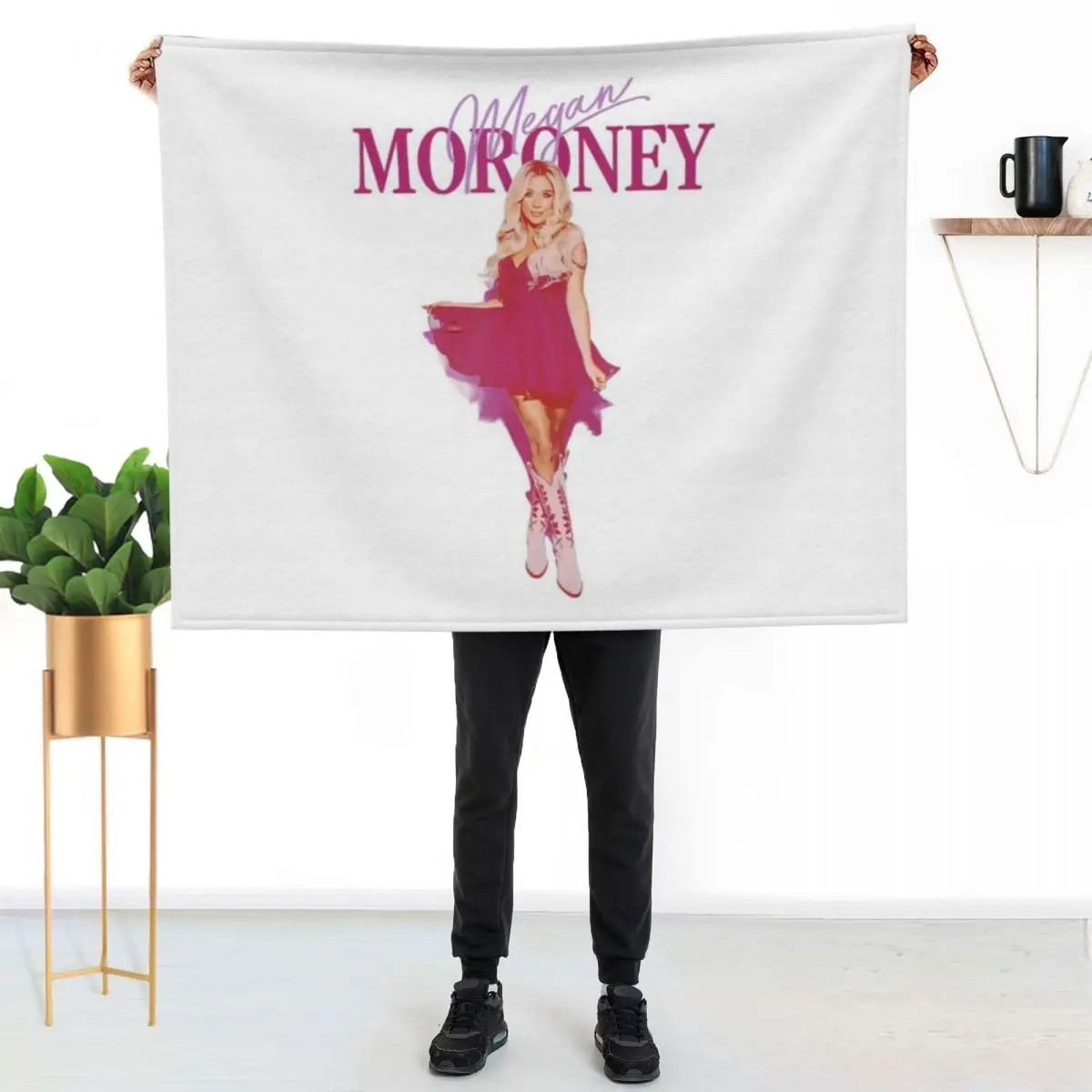 

Megan Moroney Throw Blanket Cozy Home Blanket Gift for Christmas Holiday