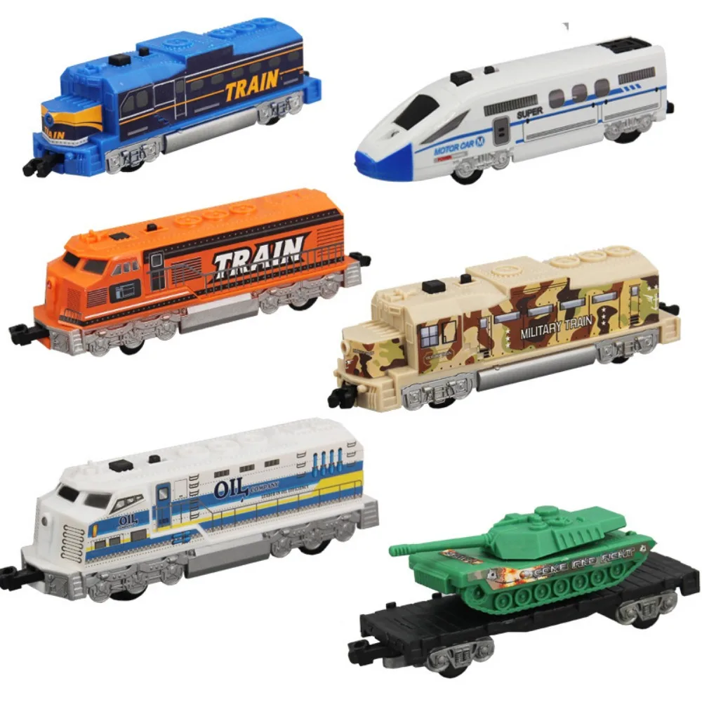 High-speed Train Carriage Model Rail Car Assemble DIY Set Scene Parts Accessories Children's Gift Toy