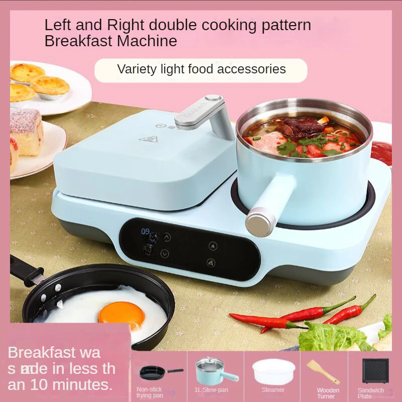 

Sandwich Breakfast Machine Home Multifunctional Waffle Light Food Net Red Mini Toast Toaster