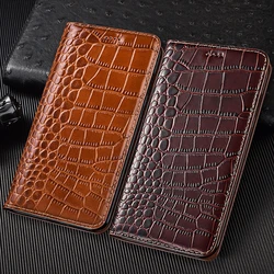 For Apple iPhone 7 8 X XS XR 11 12 13 14 15 16 16E Pro Plus Max Case Crocodile Genuine Leather Flip Wallet Cover Cases