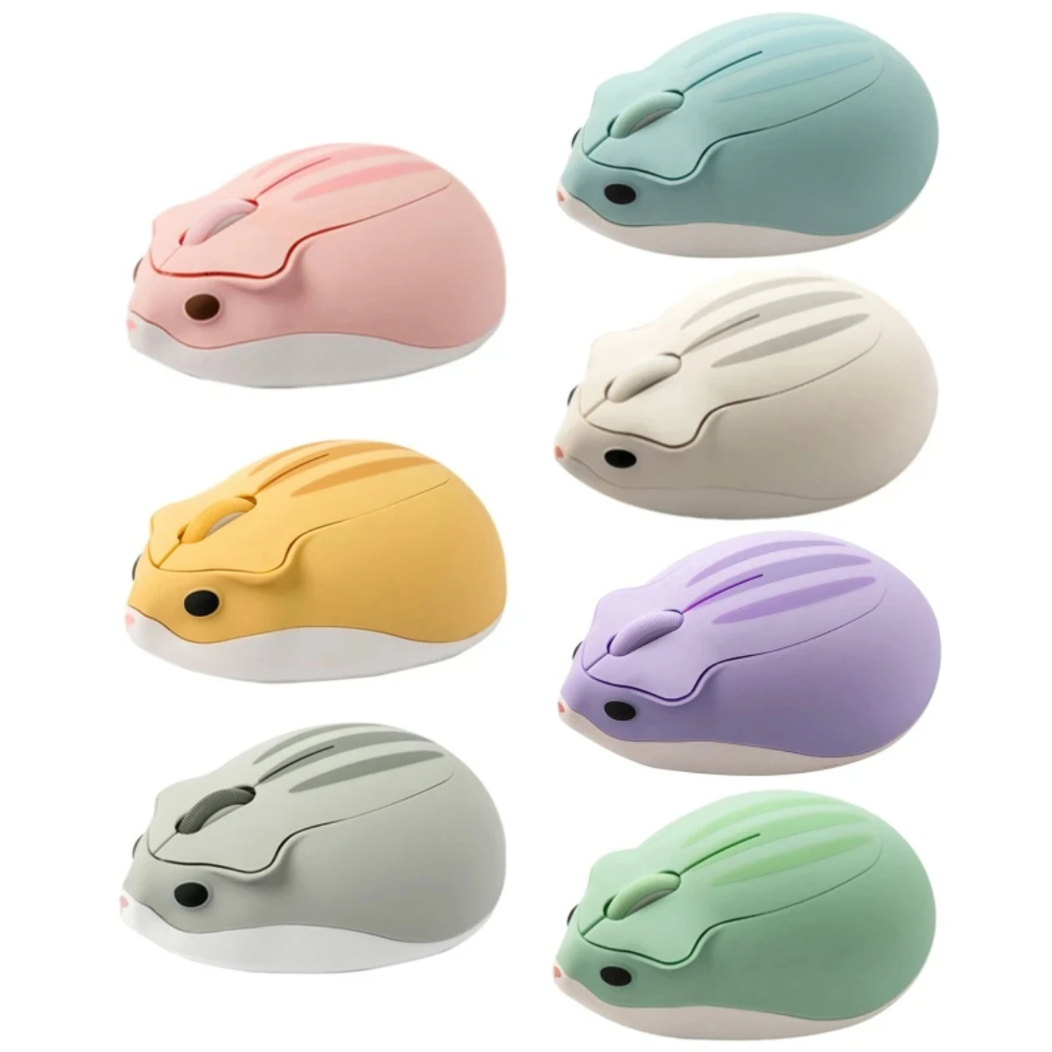 Cartoon Hamster Mini Wireless Ergonomic Mouse - PC Office Study Supplies