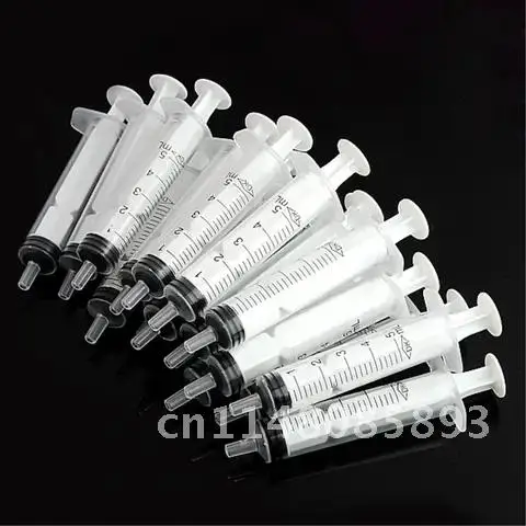 Wholesale 5pcs 10pcs 20pcs 50pcs 100 Pcs New Slim 5 mL Injection Nutrient Syringe Solute Mixture Cartridge