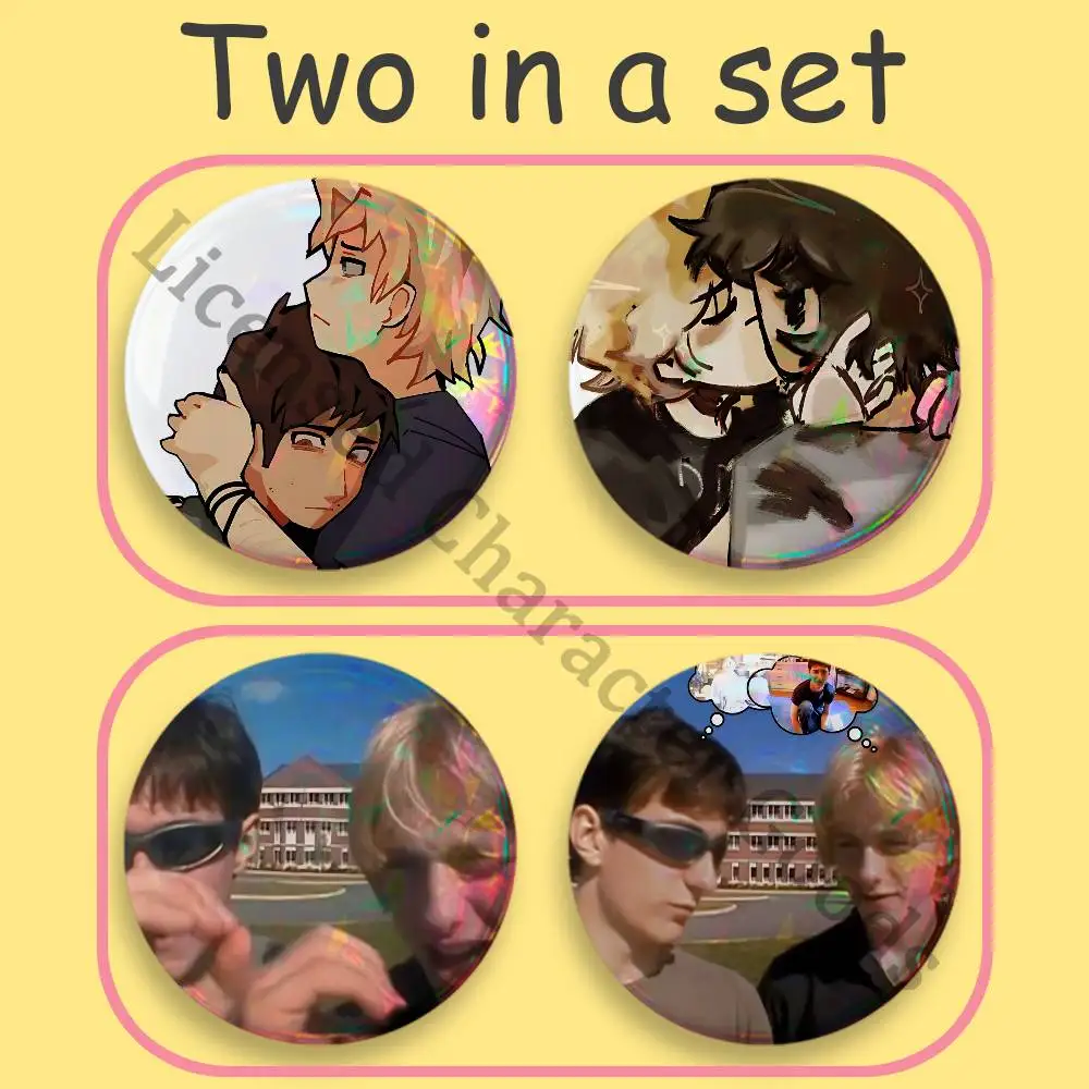 Caldre Z-Zero D-Day 2-Piece Set Badges Anime Merchandise Cosplay Nijigen Otaku Culture Large 75 58 44 32 25 mm Mini
