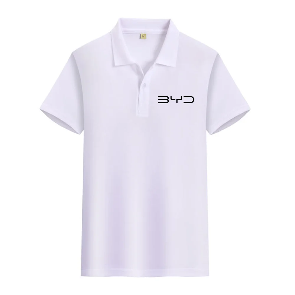 BYD 4S store clothing polo shirt men's T-shirt work clothes car logo short sleeved loose 2024 summer