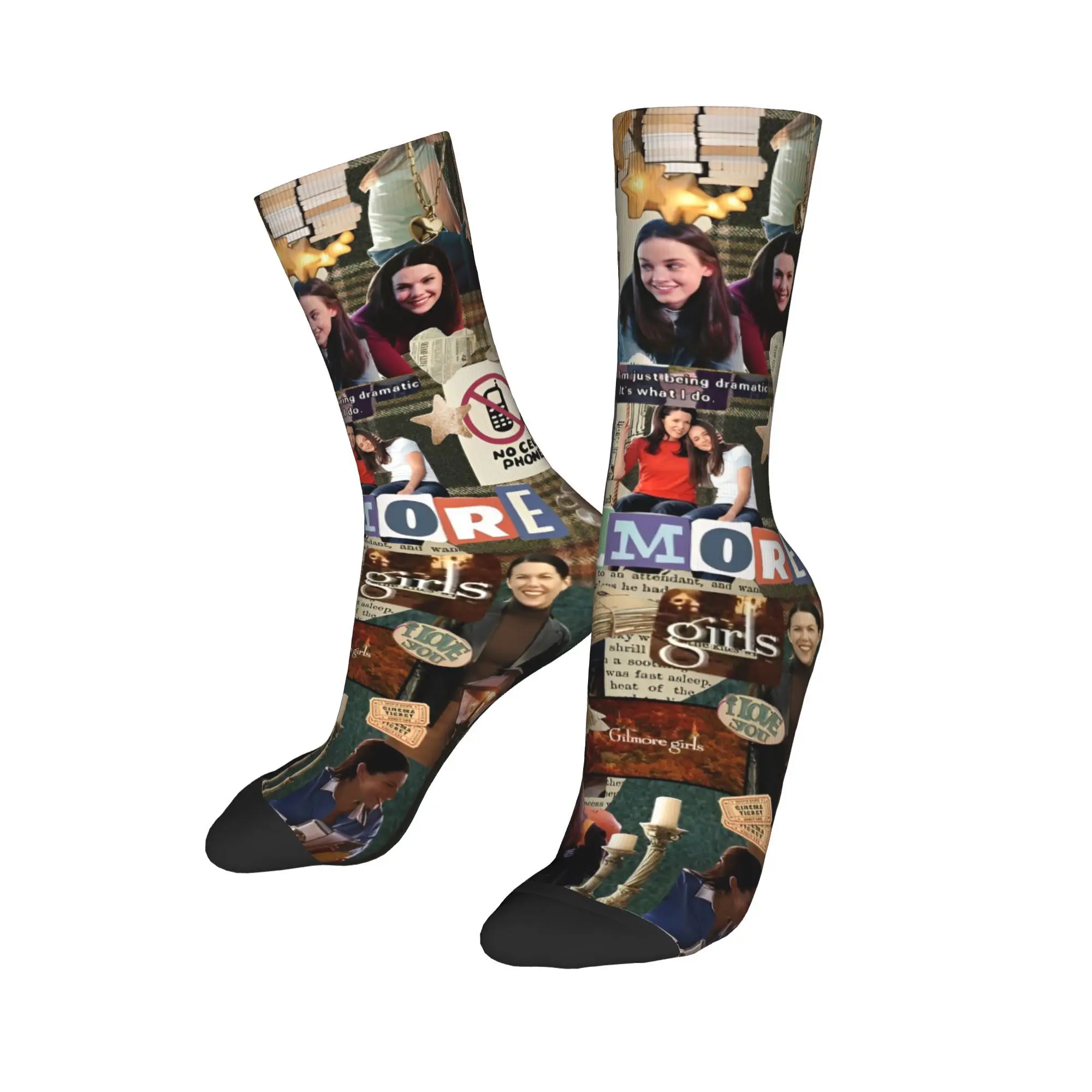 الرجال الجوارب Gilmore الفتيات يحبني القهوة مثل جوارب الربيع مضحك الجوارب الناعمة الدافئة تصميم الرياضة في الهواء الطلق عدم الانزلاق الجوارب #3