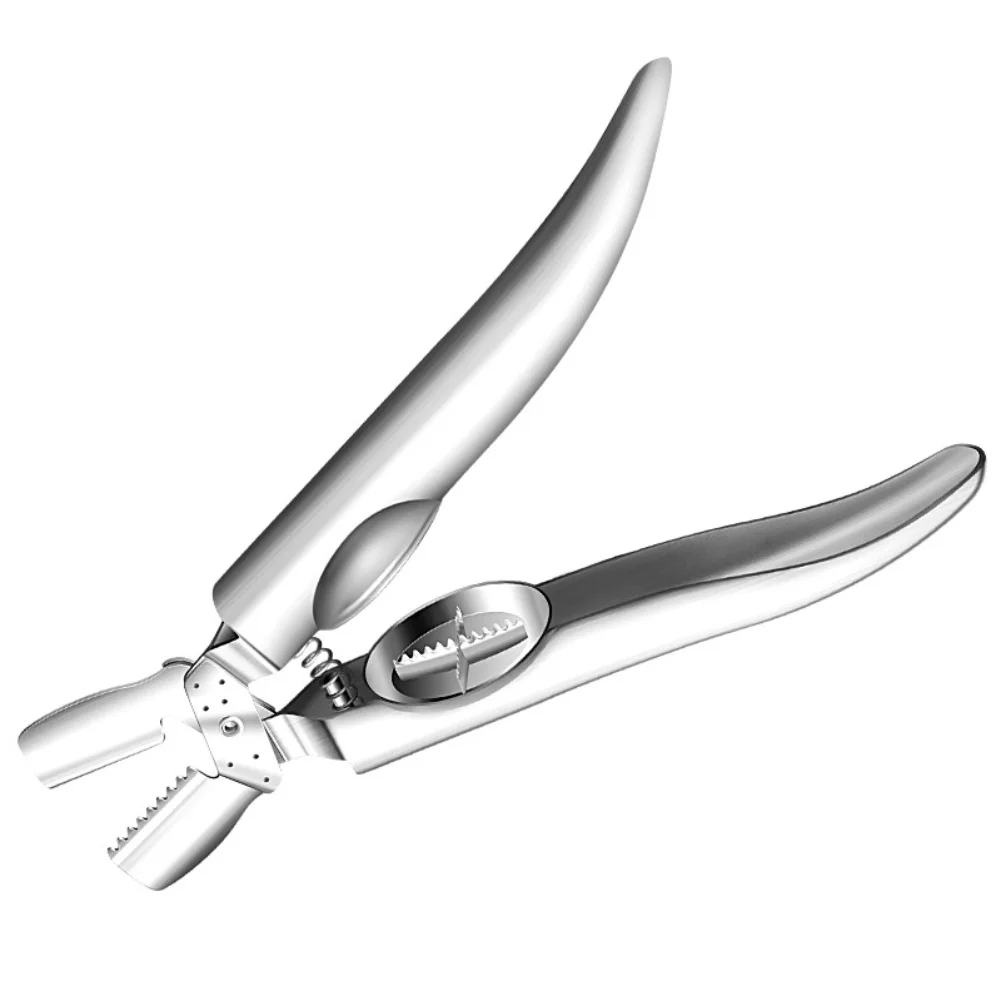 Silver Stainless Steel Chestnut Sheller Clip With Non Slip Handle For Easy Opening Nuts Walnuts Almonds Kitchen Cooking Gadget