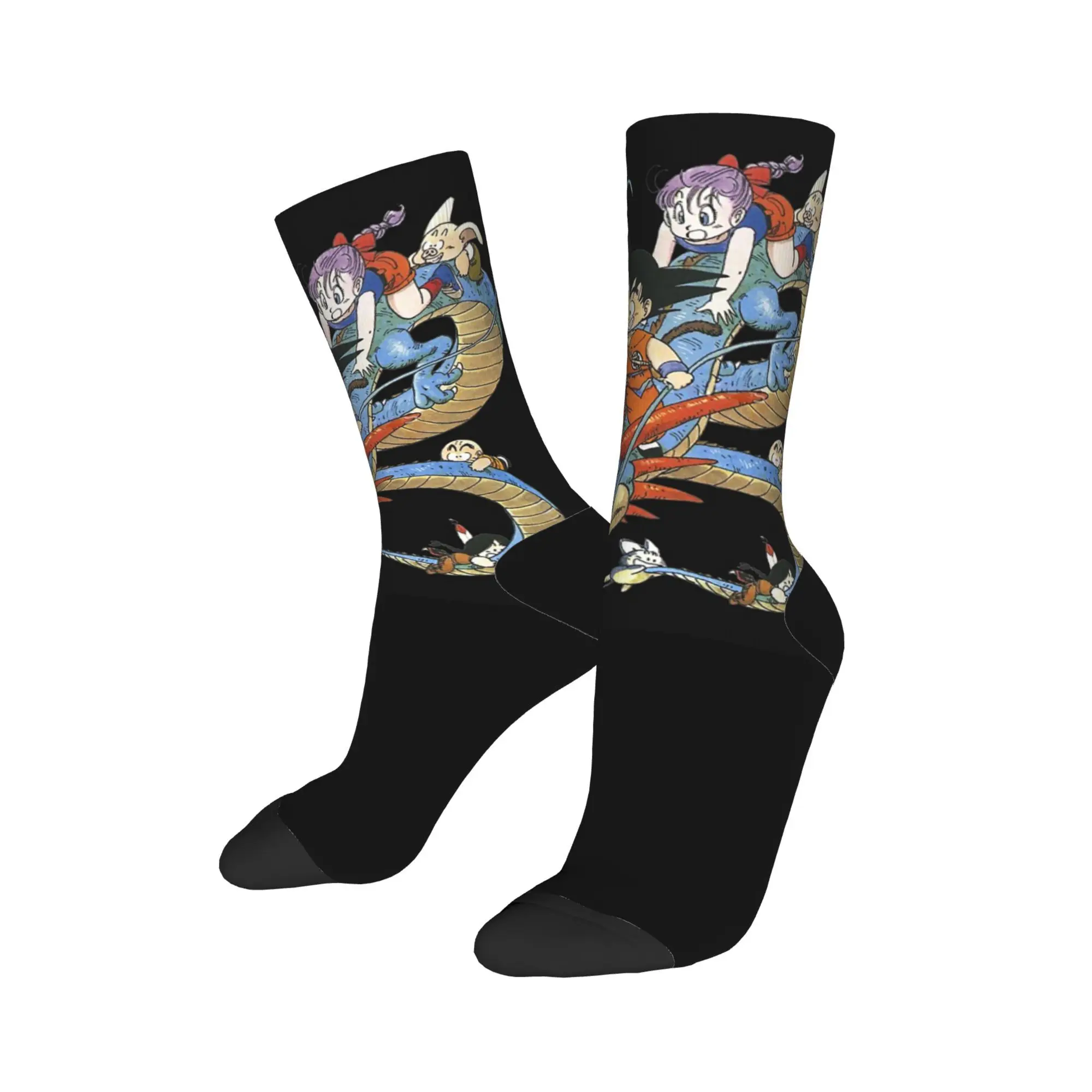 New Men's Socks Casual Goku With Friends Shenlong Dragon Ball Sock Polyester DBZ Sport Women Socks Spring Summer Autumn Winter