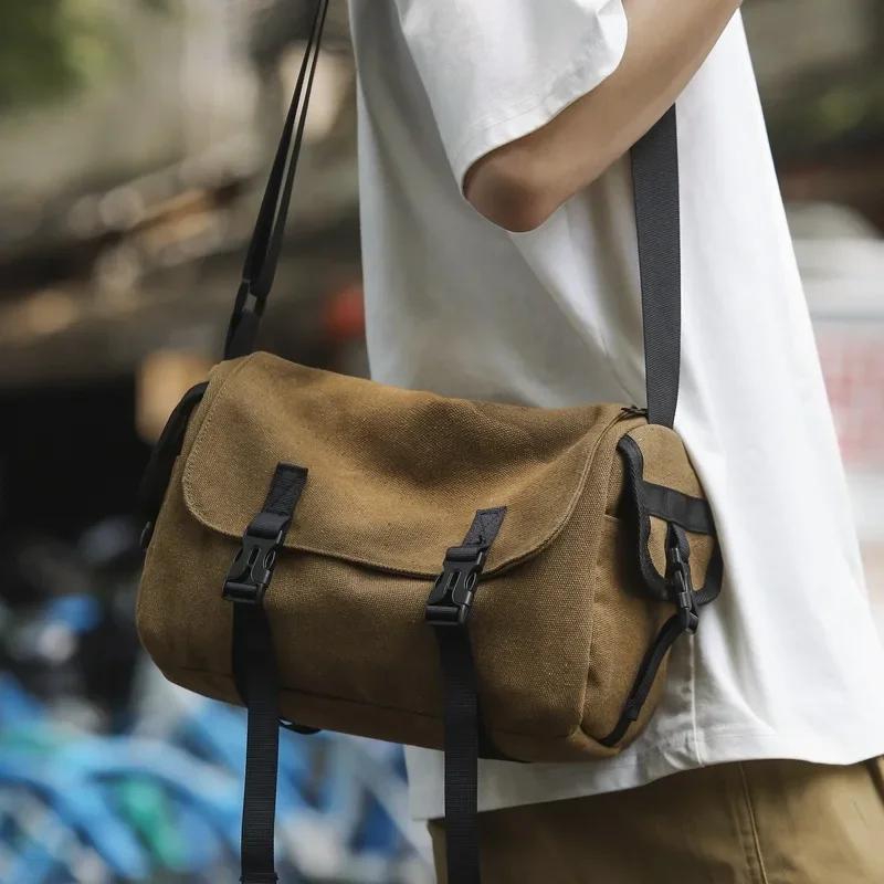 

2024 New Women's Shoulder Bag Commuter Messenger Bag Casual Hundred Fashion Retro Shoulder Bag Canvas Ladies Bags
