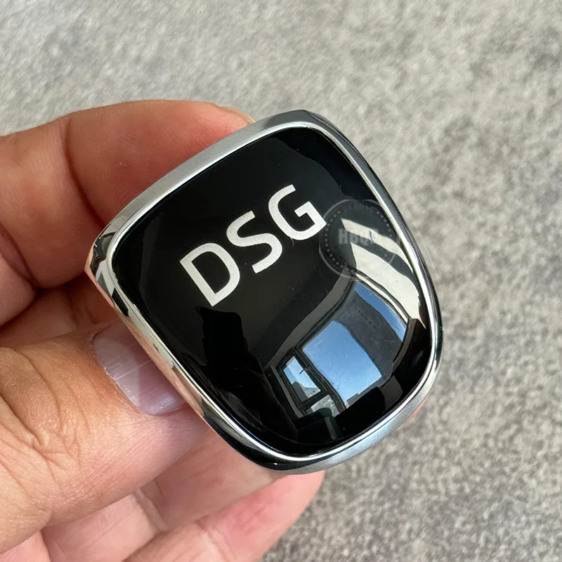 For Skoda Octavia Superb Yeti DSG Gear Shift Knob Leather With DSG LOGO Car Parts Gear Shift Head Car Accessories