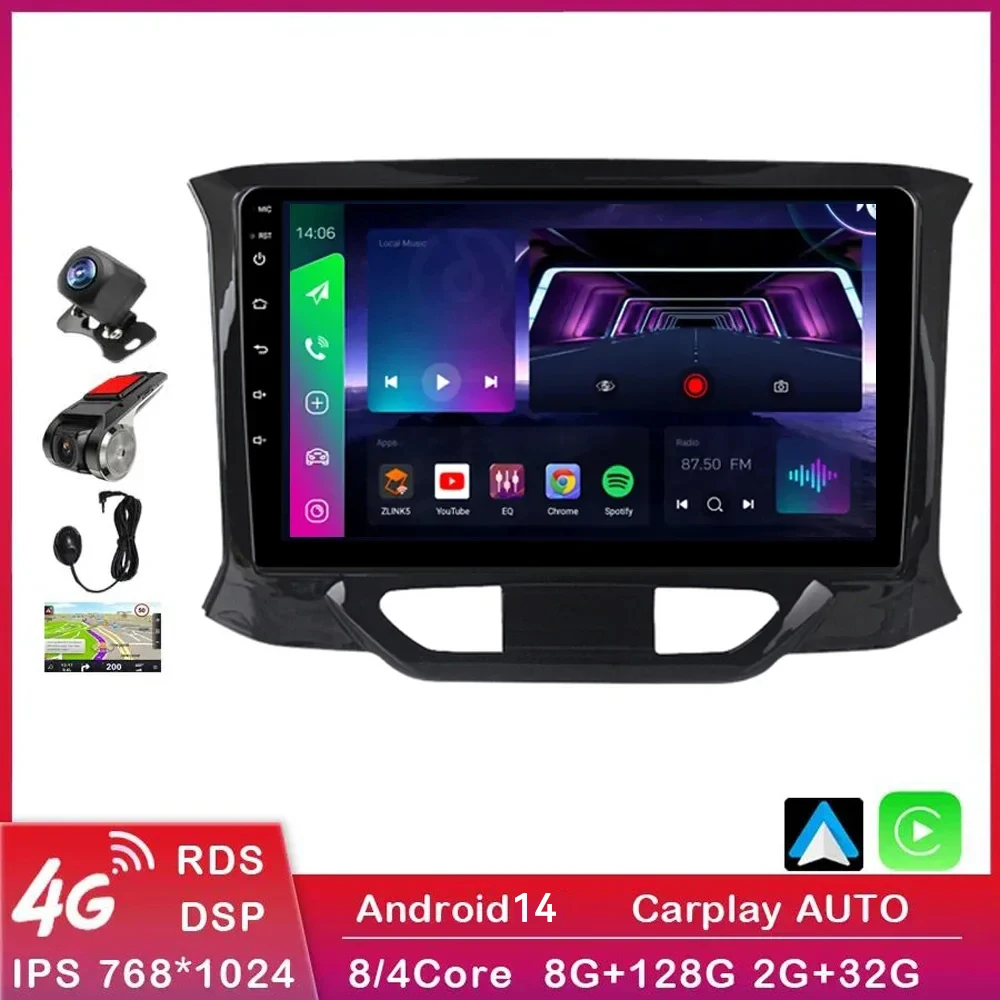 

2Din 4G+WIFI Android 14 Car Radio Multimedia Video Player For LADA Xray X ray 2015 2016 2017 2018 2019 Navigation GPS 2 din DSP