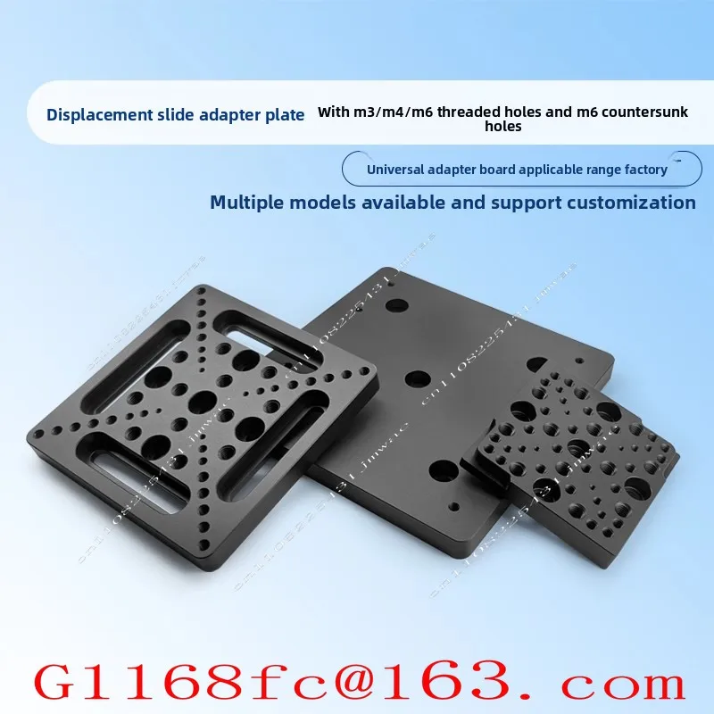 Displacement Slide Universal Adapter Board Compatible with Optical Breadboard with M3M4M6 Threaded Hole and M6 Countersunk Hole