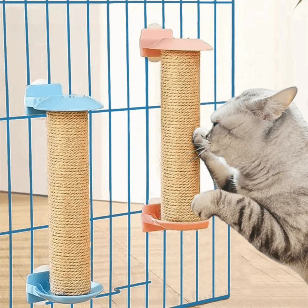 

50CM Height Cat Scratching Post Scratch Resistant Wear-Resistant Hanging Cage Scratcher Easy To Install Multifunctional